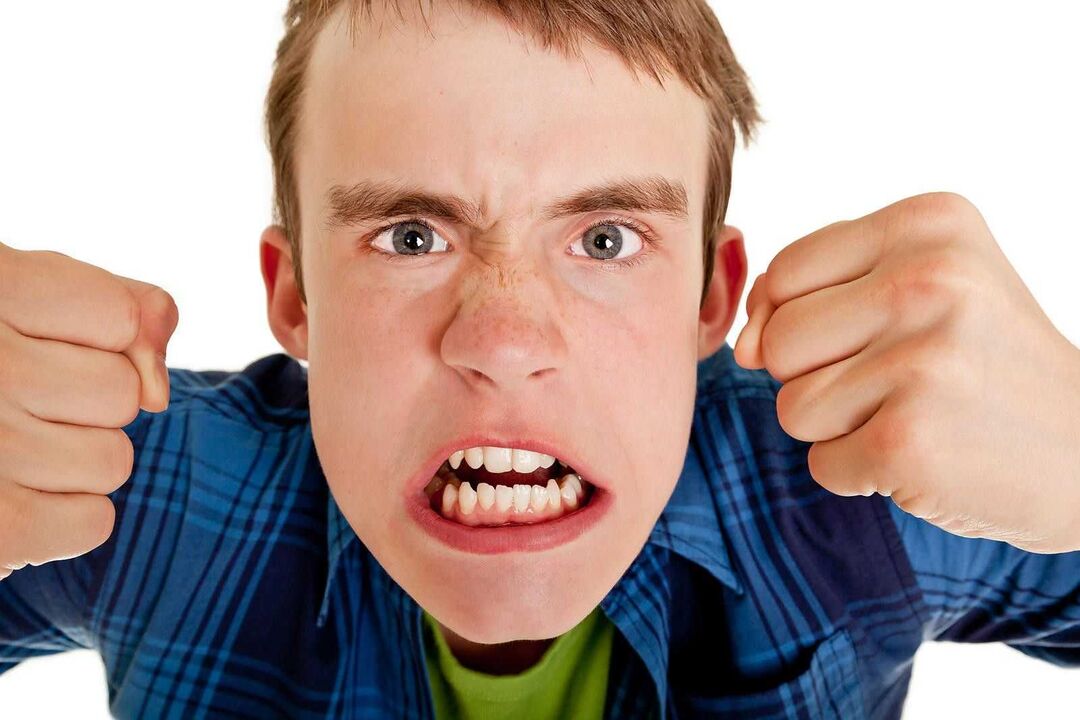 Von Insulin abhängig von Diabetes manifestiert sich als eine Tendenz zur Aggression